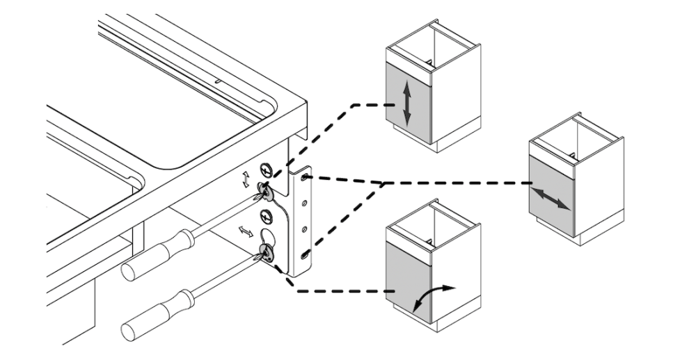 Sureguliuokite spintelės dureles varžtais