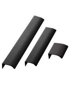 Edge Straight Profilis rankenėlei - Šlifuotas Juoda