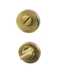 Vonios kambario spyna su sukimo mygtuku R-E - Sendinta bronza